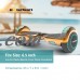 UL 2272 Listed 6.5" Hoverboard TOP LED Two-Wheel Self Balancing Scooter with Speaker  New Chrome Rosegold   